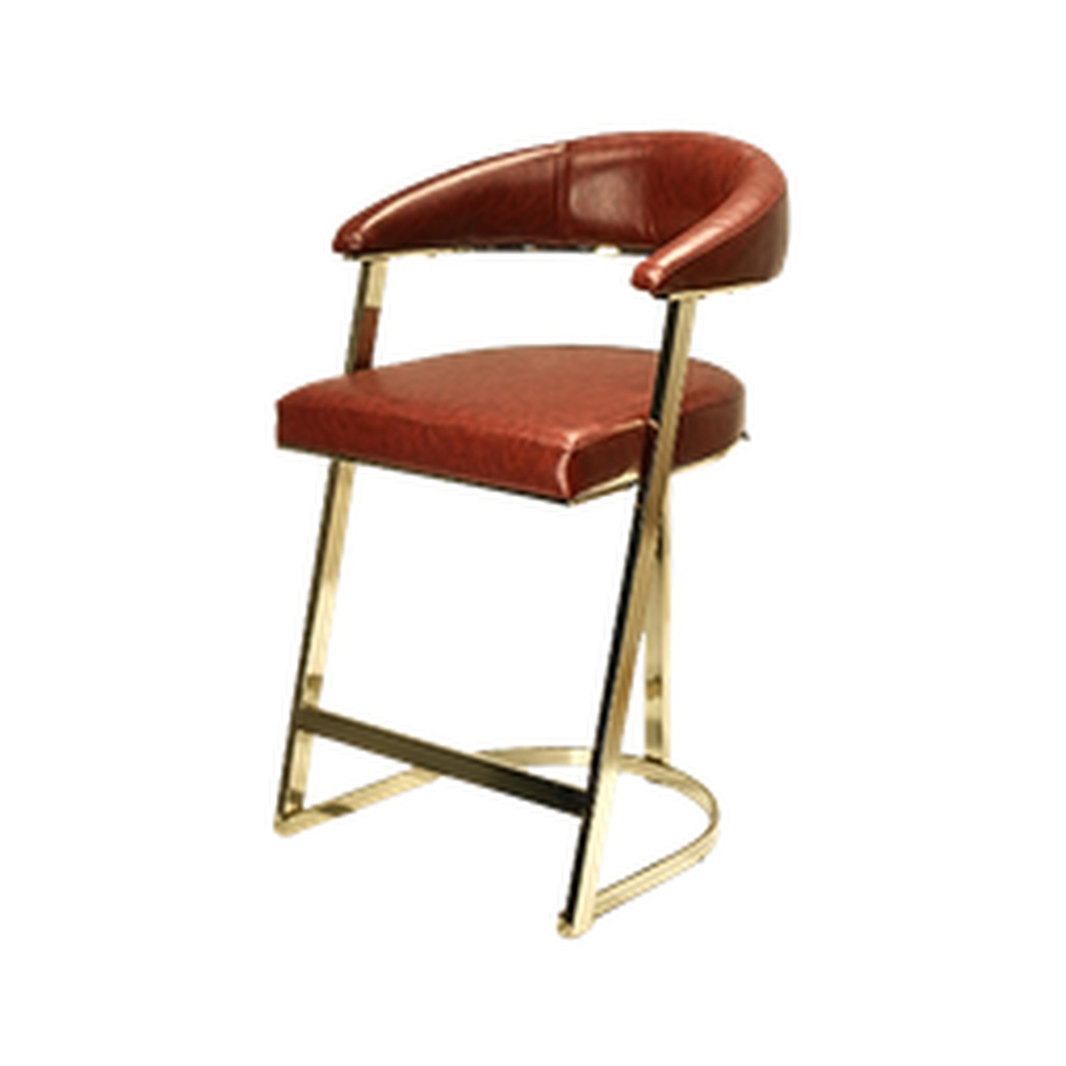 Indigo Barstool Gold Red